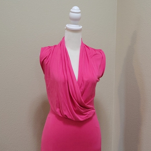 NWOT - Vibrant Pink Maxi dress - Picture 2 of 6